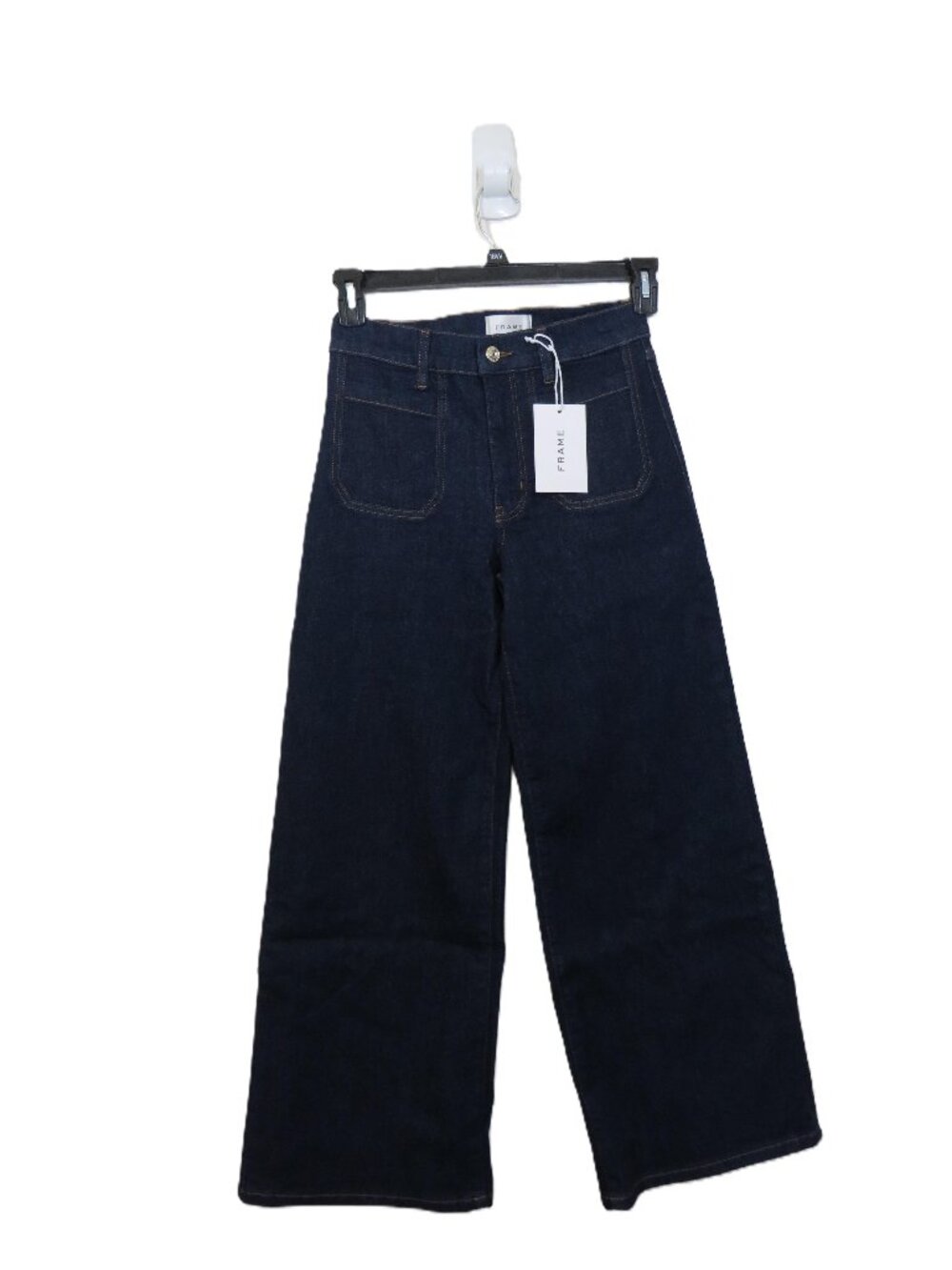 Frame size Petite 29 Pixie Slim Palazzo Jeans Dark Rinse Wide Leg NEW $298